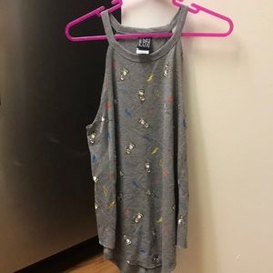 Unicorn/lightning bolt tank top